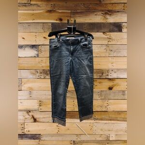 Joe's Jeans Dark Wash Cropped Straight Leg Jeans